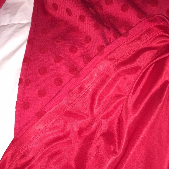 NWOT LC Lauren Conrad Red Polka Dot Dress Size 8 - Picture 4 of 8